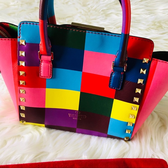 VALENTINO Bag Multicolor 1973 Authentic - Picture 5 of 11